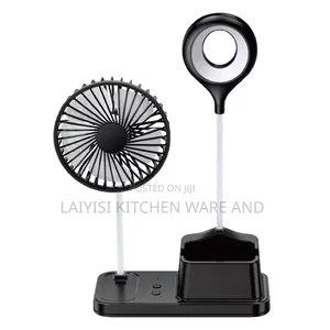 4-in-1 Multifunctional Desk Fan – Light, Phone Pen Holder