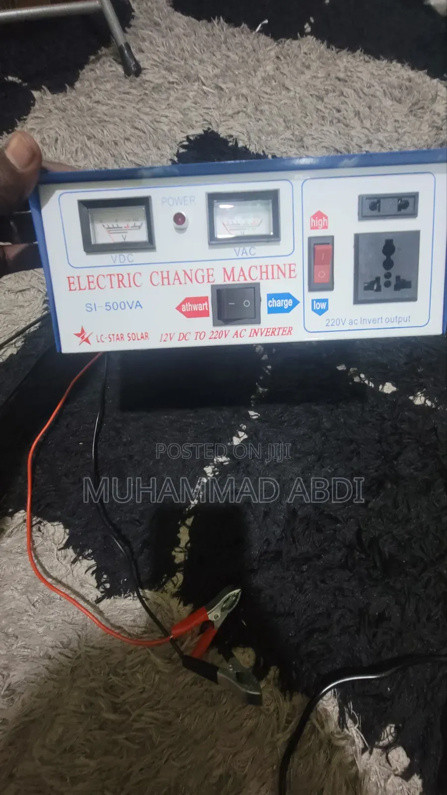 500W DC-AC Inverter + Separate Heavy-Duty Battery Charger
