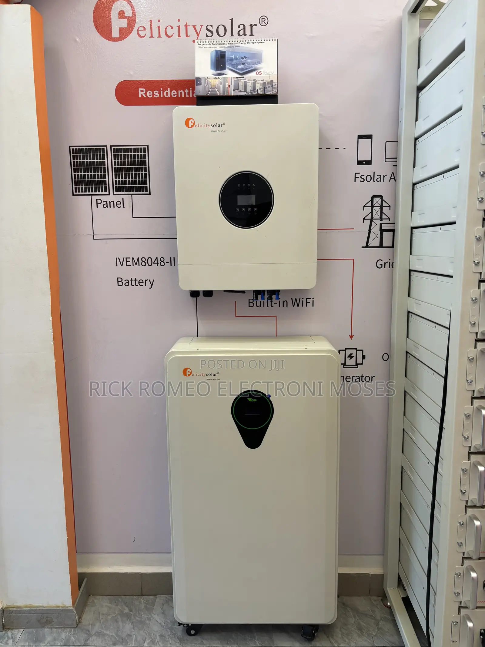 25000w 48v Lithium Ion Battery for a 25kwh Solar System