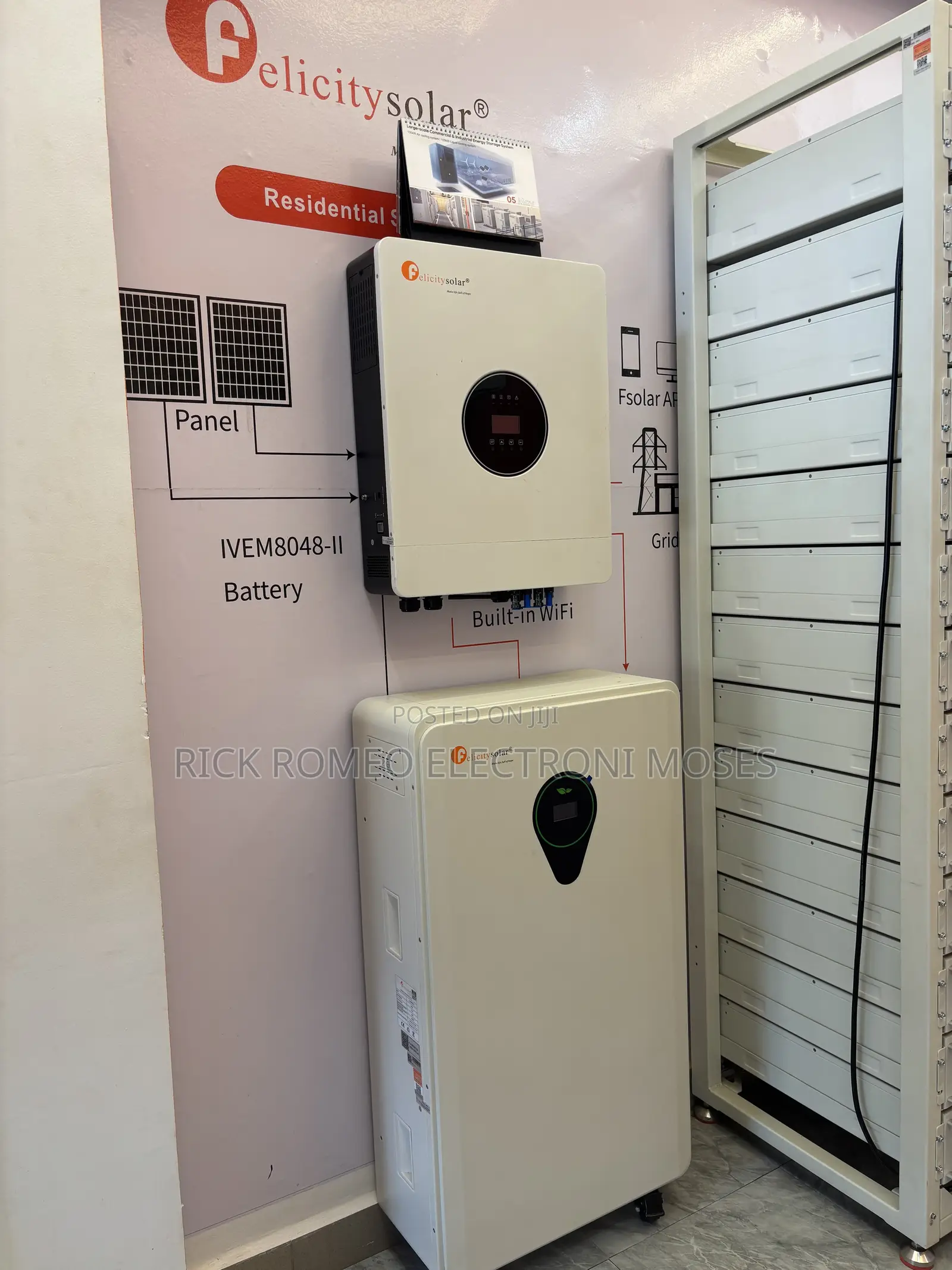 25000w 48v Lithium Ion Battery for a 25kwh Solar System