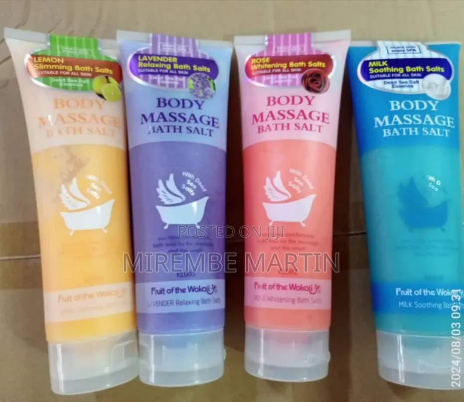 Fruit of the Wokali Body Massage Bath Salt in Lemon,