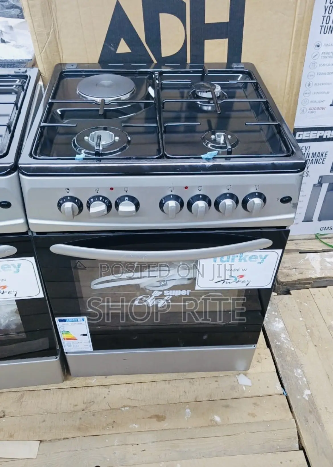 Super Chef 60/60 3 Gas 1 Electric Oven Cooker