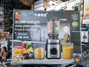 HM-640 Slow Juicer Is a 300W Cold-Press Masticating Juicer