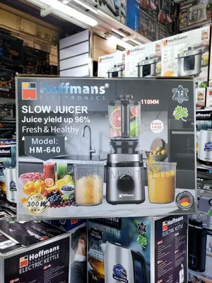 HM-640 Slow Juicer Is a 300W Cold-Press Masticating Juicer