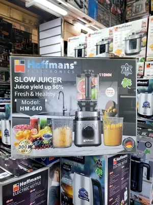 HM-640 Slow Juicer Is a 300W Cold-Press Masticating Juicer