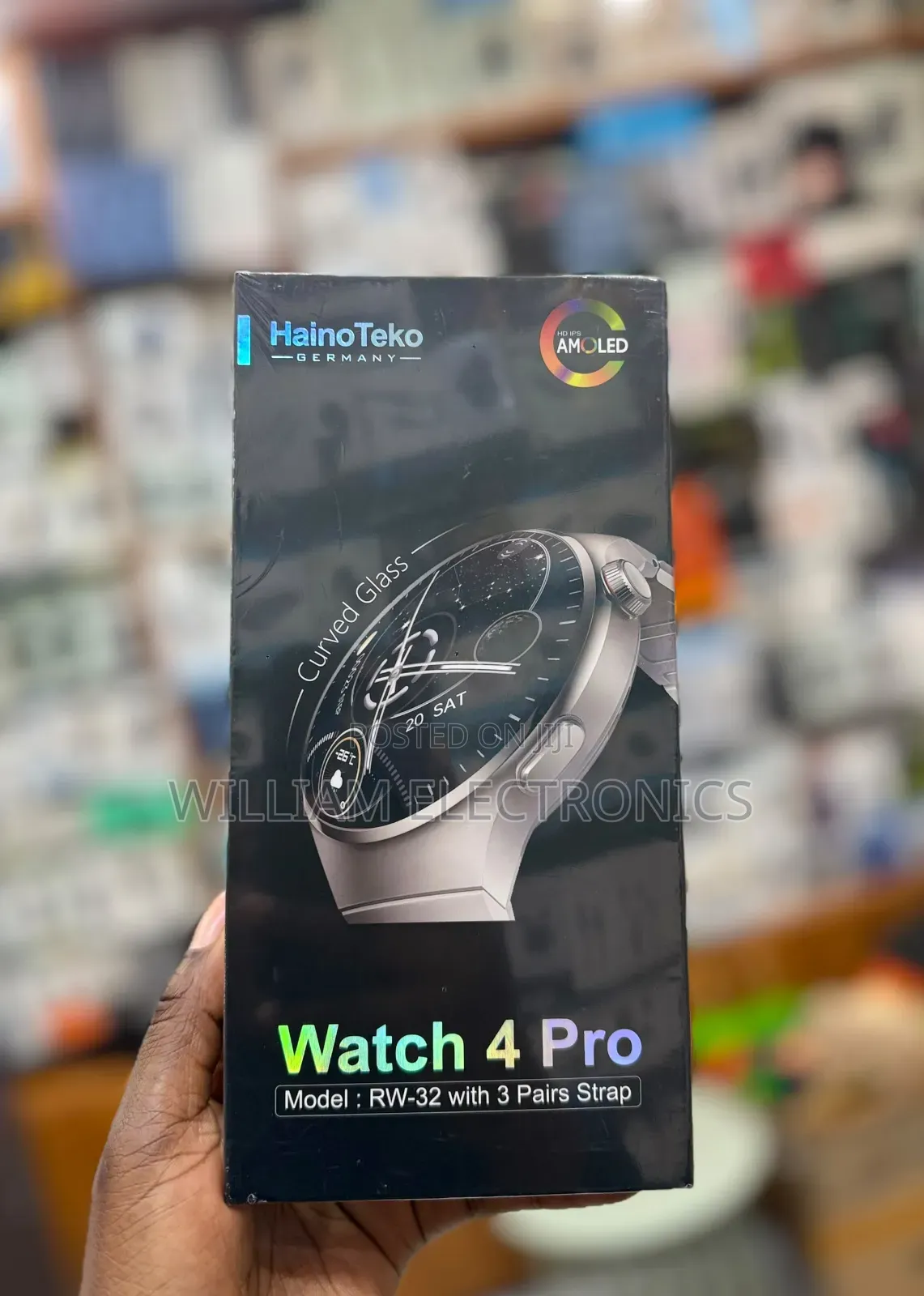 Haino Teko Germany Watch 4 Pro RW-32 With Amoled Curved Glass Screen
