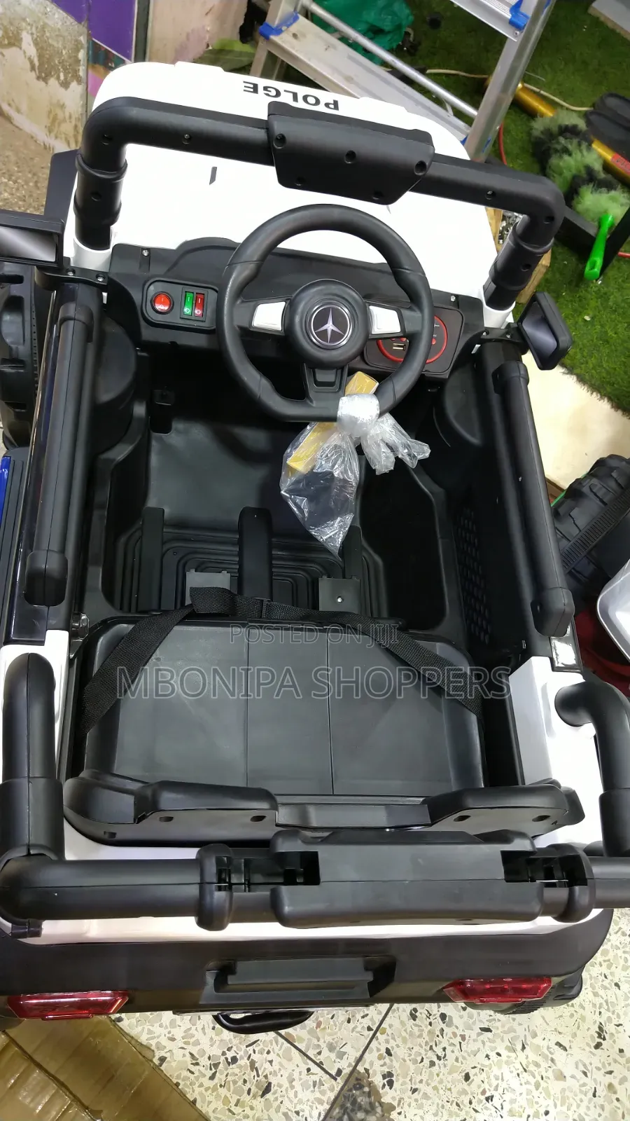 Electric Cars for Kids, 12V Police Car Ride on Toy