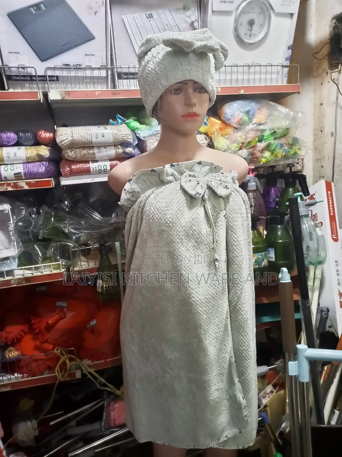 Women's Sauna Kilt With Shower Cap, High-Quality Towel,fit for a Non