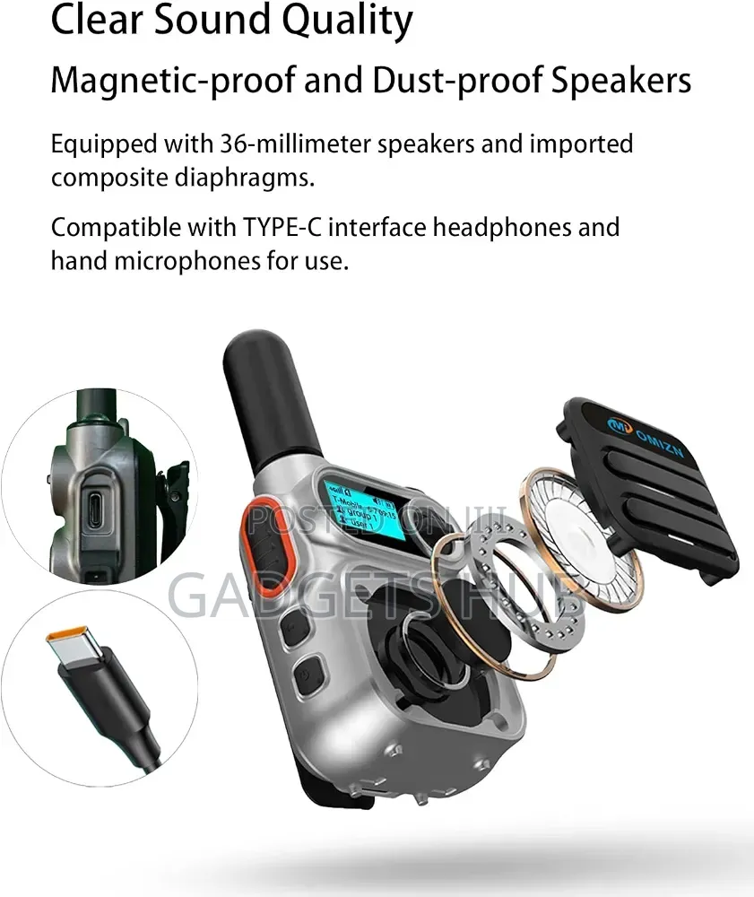 M5 Global Walkie Talkie With SIM Card 5000 Miles 6000mAh Battery