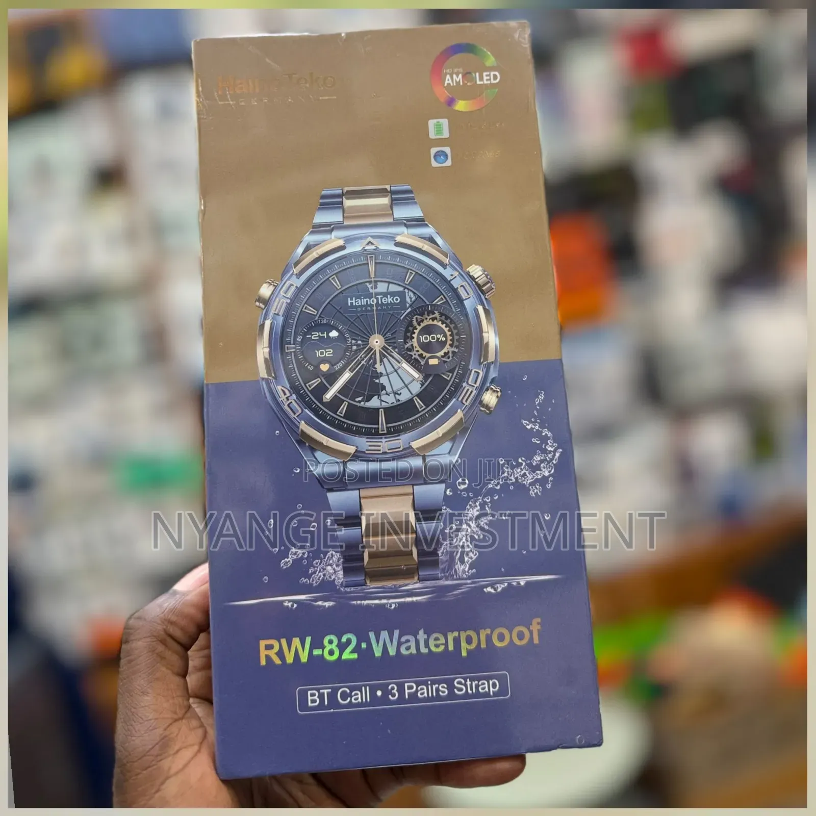 HAINOTEKO RW-82 Waterproof Smart Watch With Bluetooth Calling AMOLED.