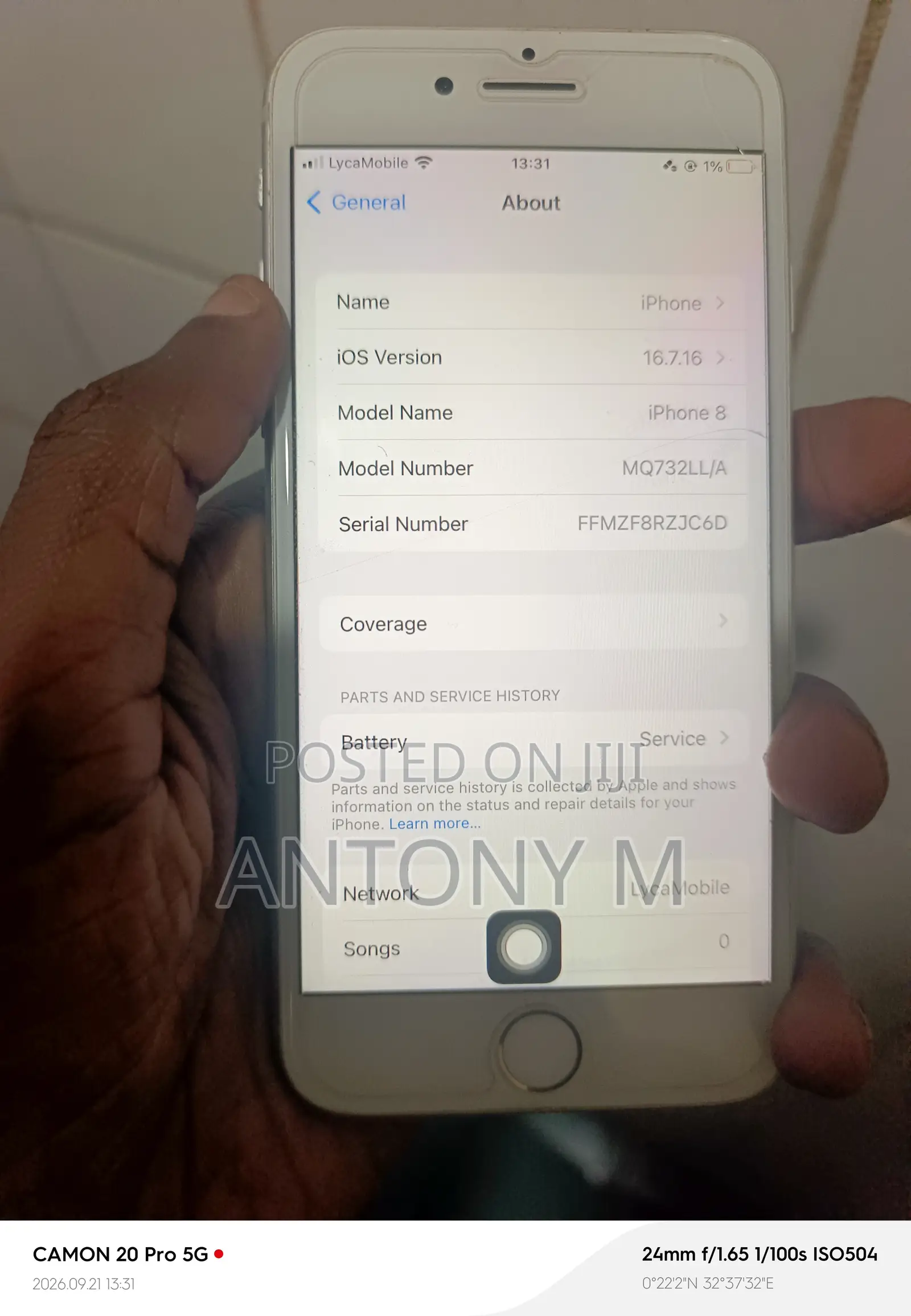 Apple iPhone 8 64 GB White