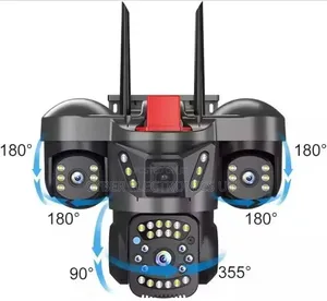 3 Lens 4G CCTV Camera 360° Night Vision 2 Way Audio Motion Detection