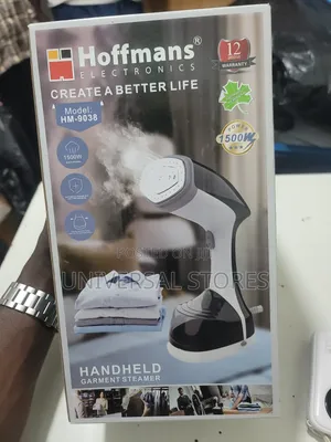 Hoffmans Handheld Garment Steamer (Model: HM-9038).