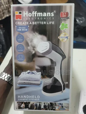 Hoffmans Handheld Garment Steamer (Model: HM-9038).