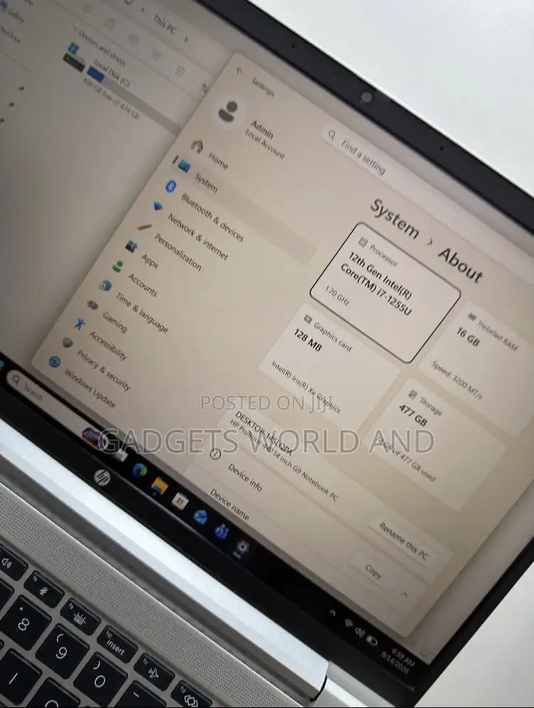 New Laptop HP ProBook 440 G9 16GB Intel Core i7 SSD 512GB