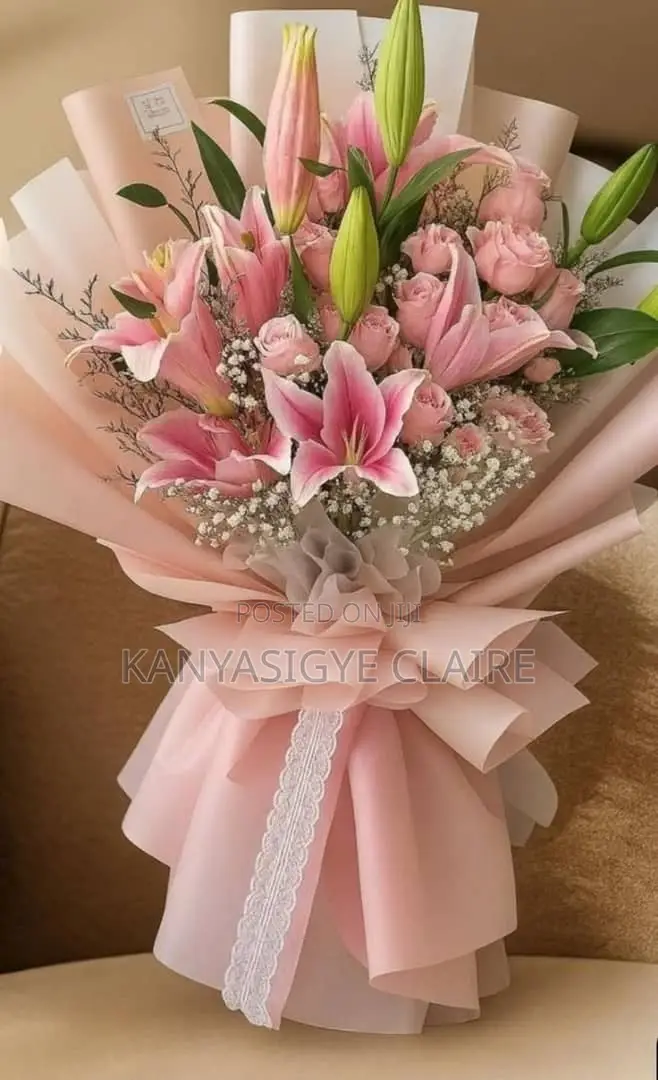 Mixed Roses and Lilies for Birthday