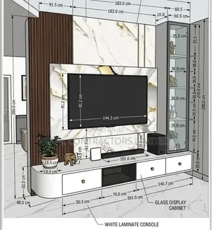 TV Stands/Colombia Wall Unit TV Stands in Any Colour