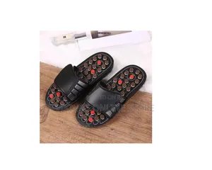 Black Acupressure Massage Sandals - Pair 1. Size 42/43 2. ⁠size 44/45.