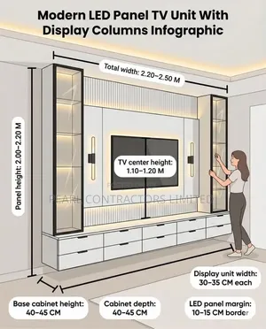 TV Stands/Mendoza Wall Unit TV Stands in Any Colour 2,600,000/-