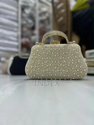 Pearl Beaded Clutch Bag