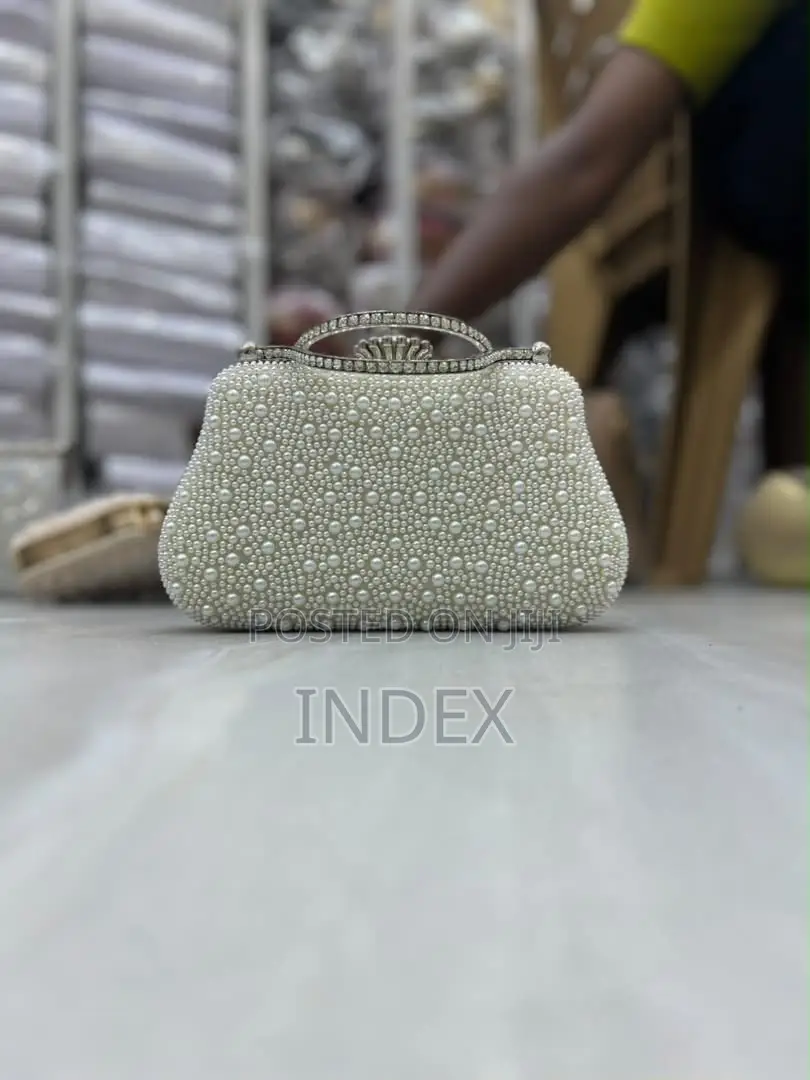 Pearl Beaded Clutch Bag