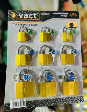 VACT 60mm Heavy-Duty Security Padlock With 3 Keys | Durable Door Lock