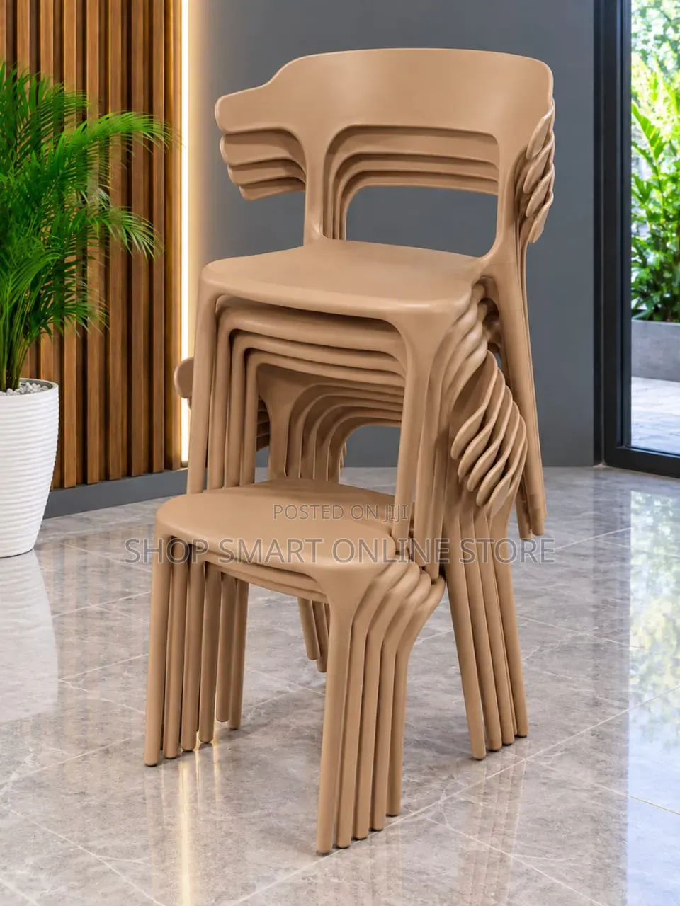 Furniture 1Pcs Plastic Chairs Plastic Chairs Bars, Cafe's, Bars