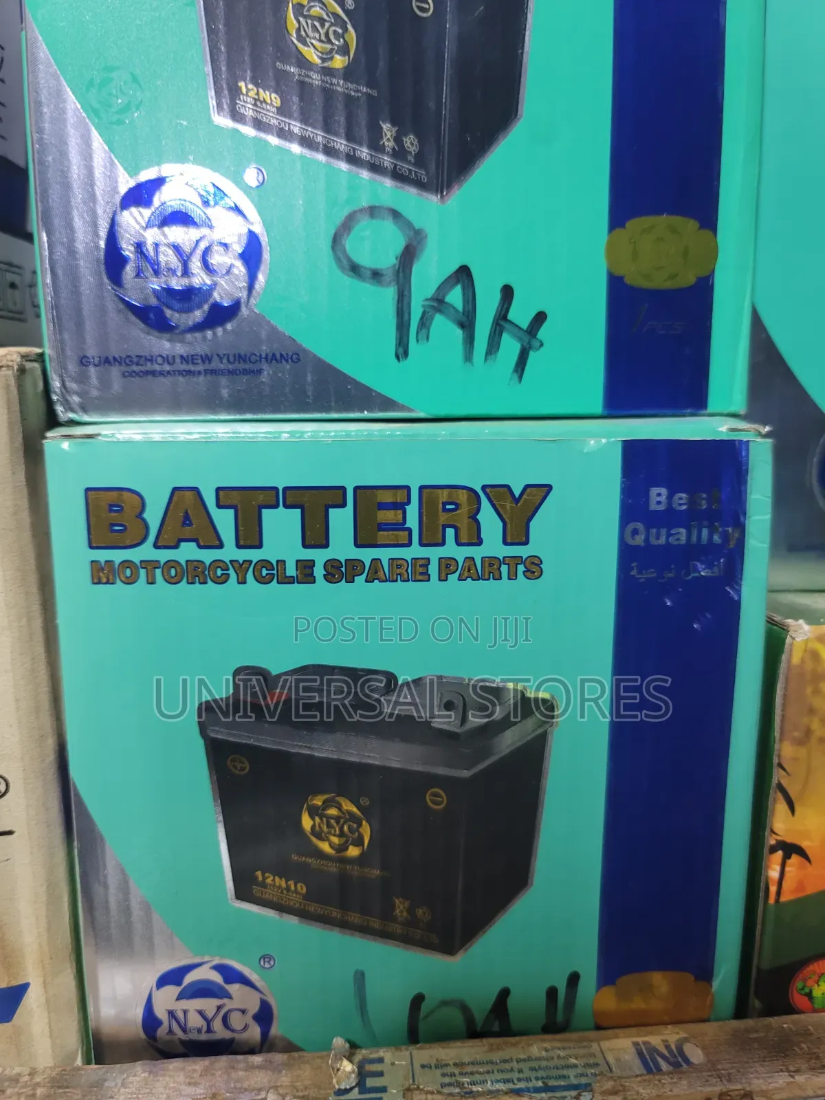 NYC Brand 12V 9Ah / 10Ah Motorcycle Battery