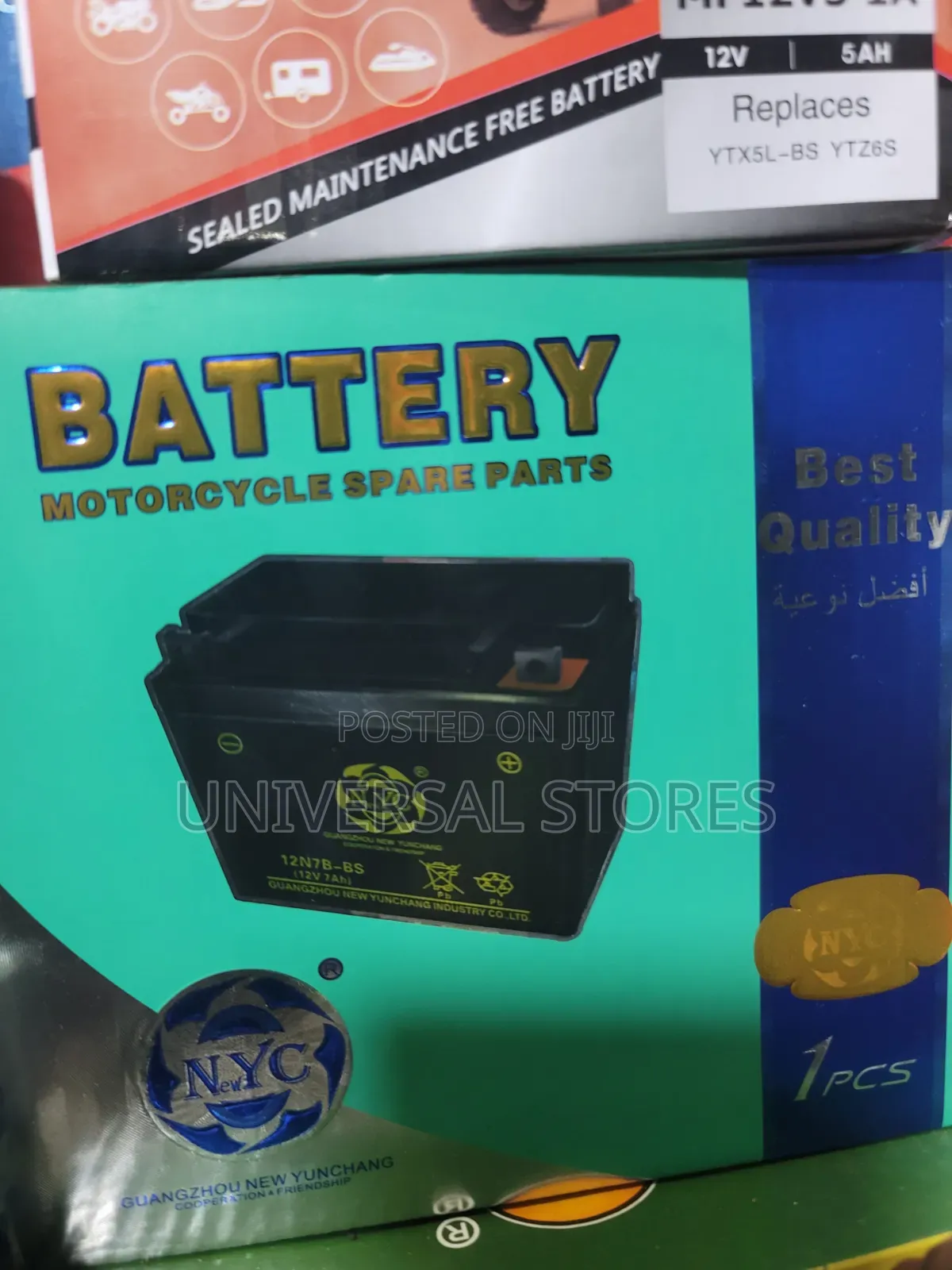 NYC Brand 12V 9Ah / 10Ah Motorcycle Battery