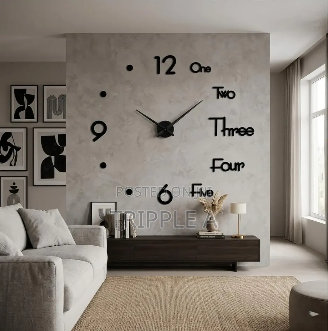 Modern Large 3D Wall Watch