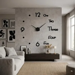 Modern Large 3D Wall Watch