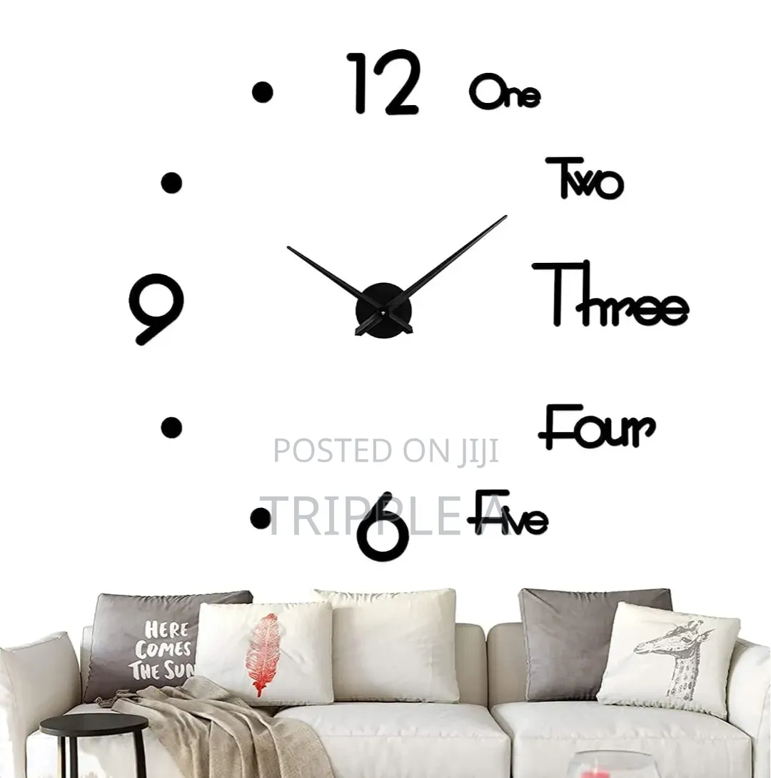 Modern Large 3D Wall Watch