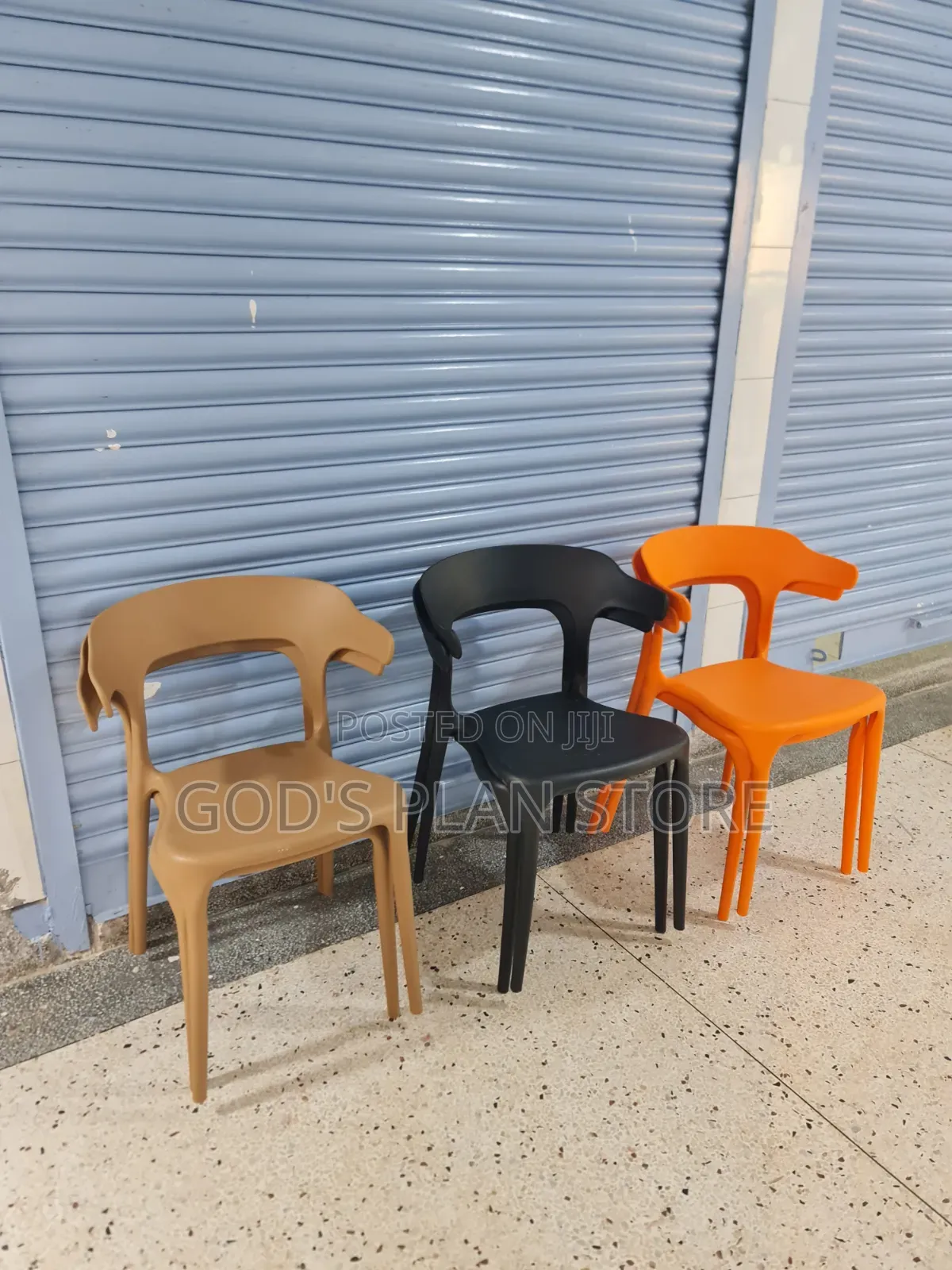 Outdoor Patio Stackable Plastic Chairs Plastic Armless
