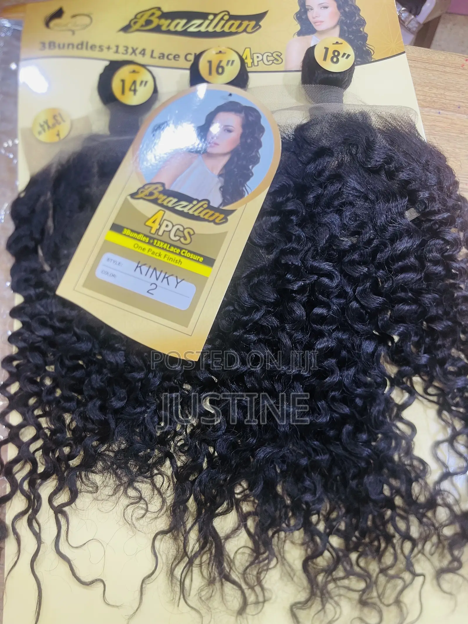 4pcs Curly Hair