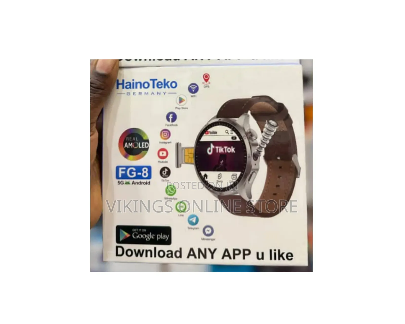 HainoTeko FG-3 5G Android Smart Watch With Real AMOLED Display