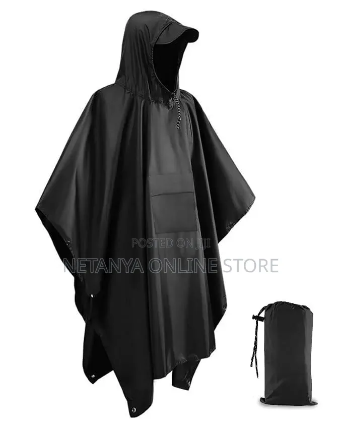 Pancho Lightweight New Hooded Adult Rain Coat