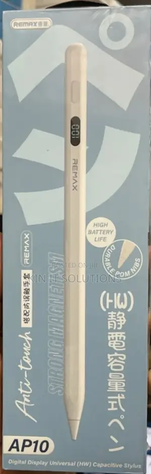 Remax AP10, a Digital Display Universal Capacitive Stylus Pen.
