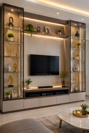 Glassed Wall Unit TV Stands Made on Order in Any Colour 2,700,000/-