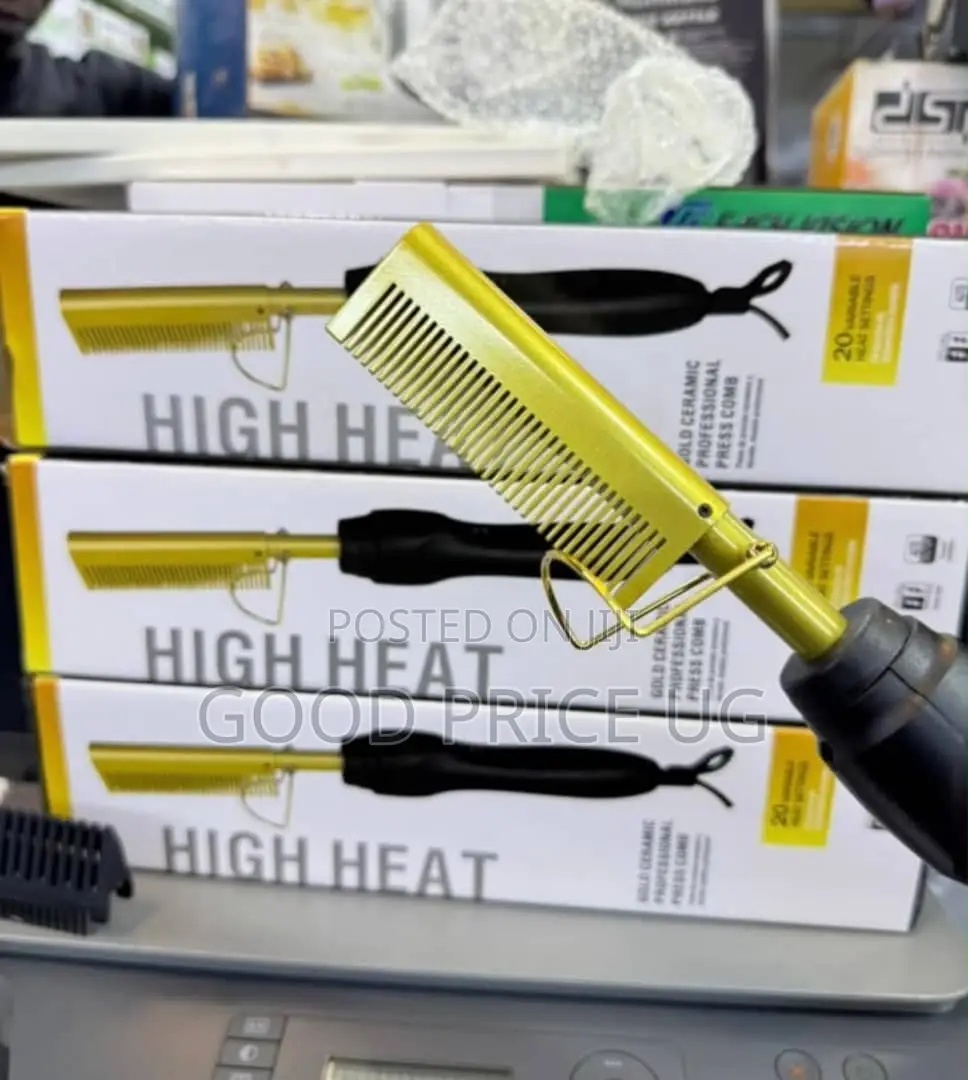 Gold Ceramic Professional Press Comb