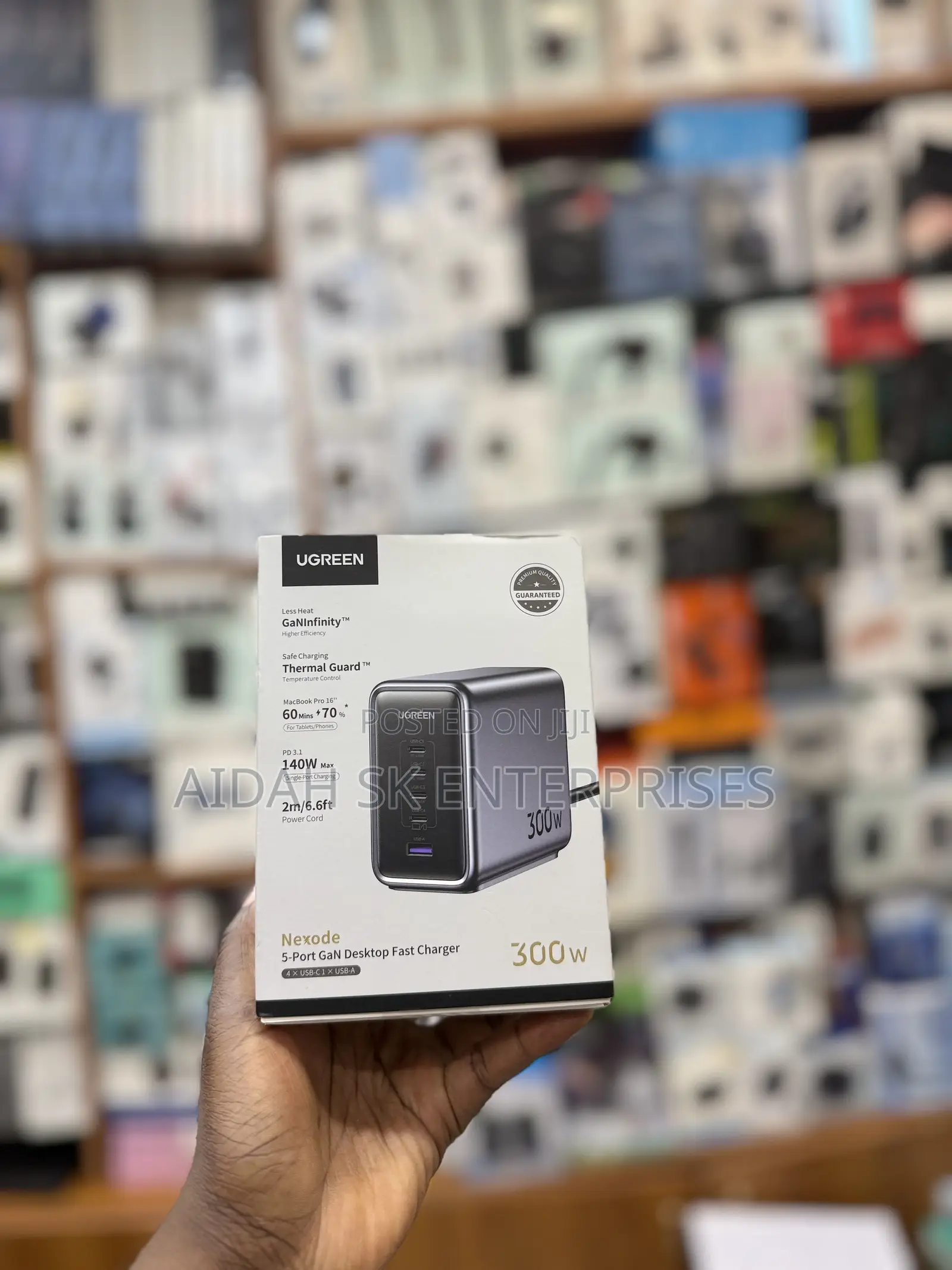 UGREEN Nexode 300W 5-Port GaN Desktop Fast Charger.