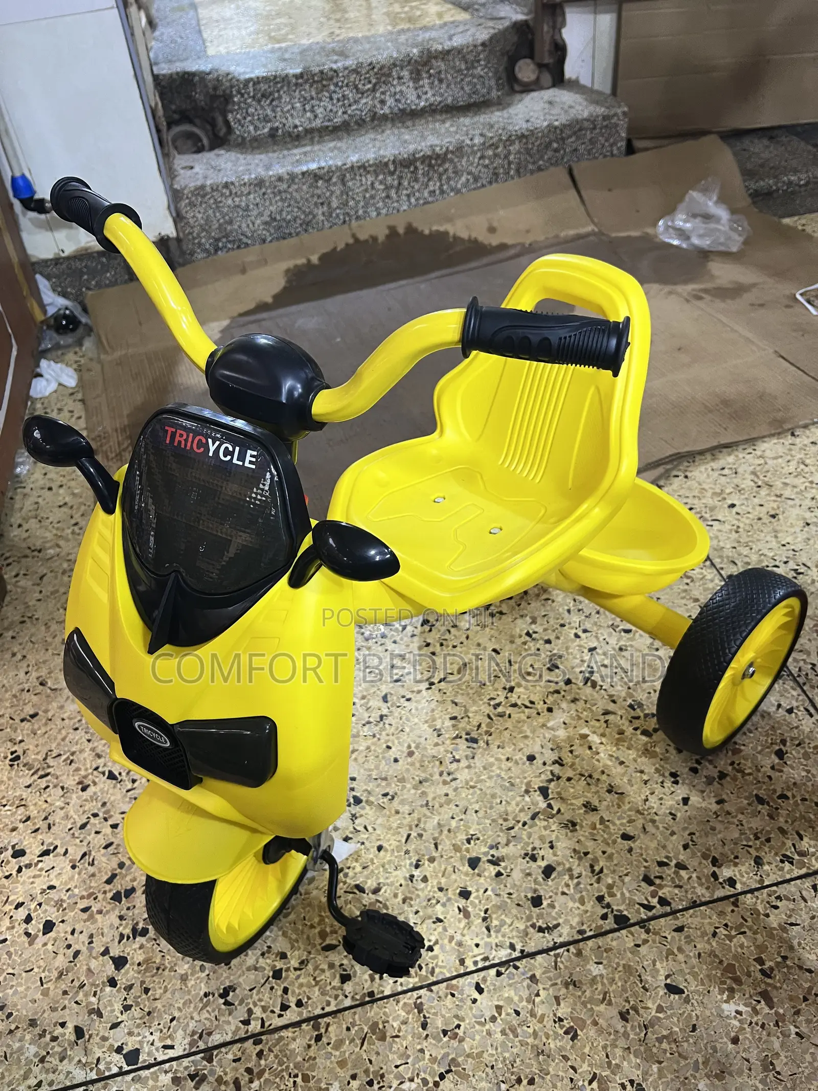 Mirror Baby Tricycle Yellow