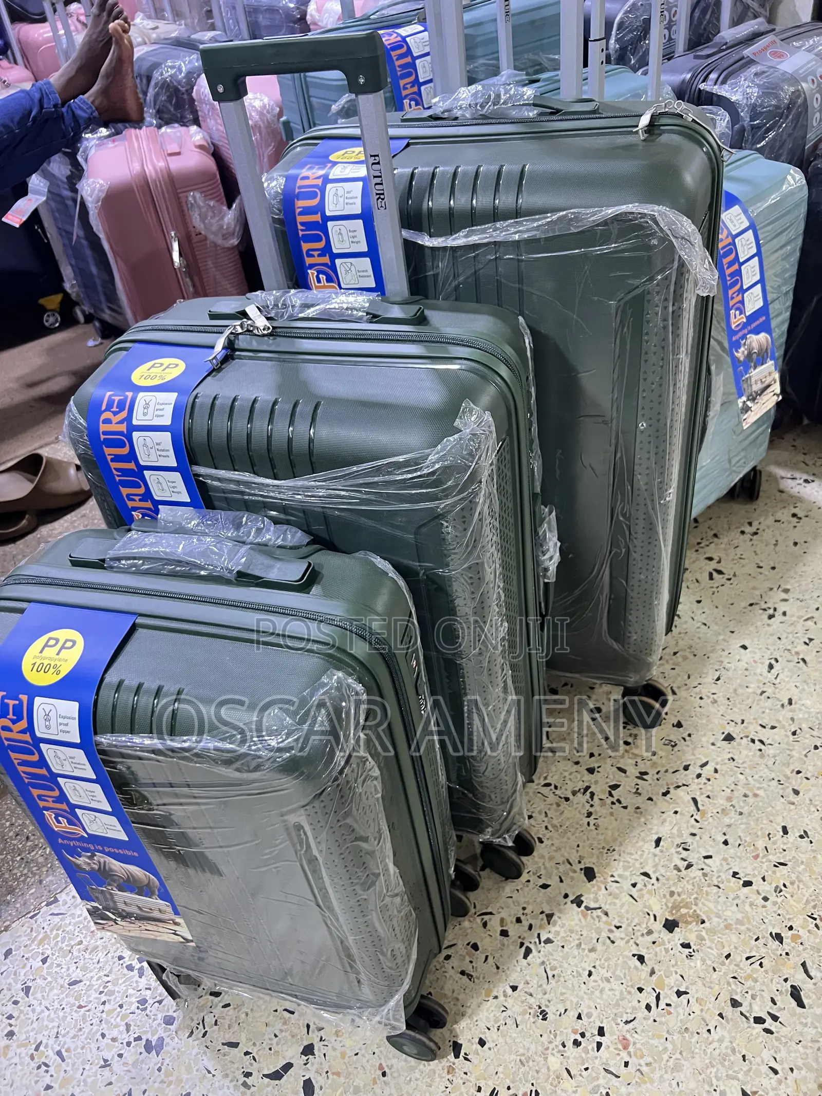 Rubber Suitcase Set