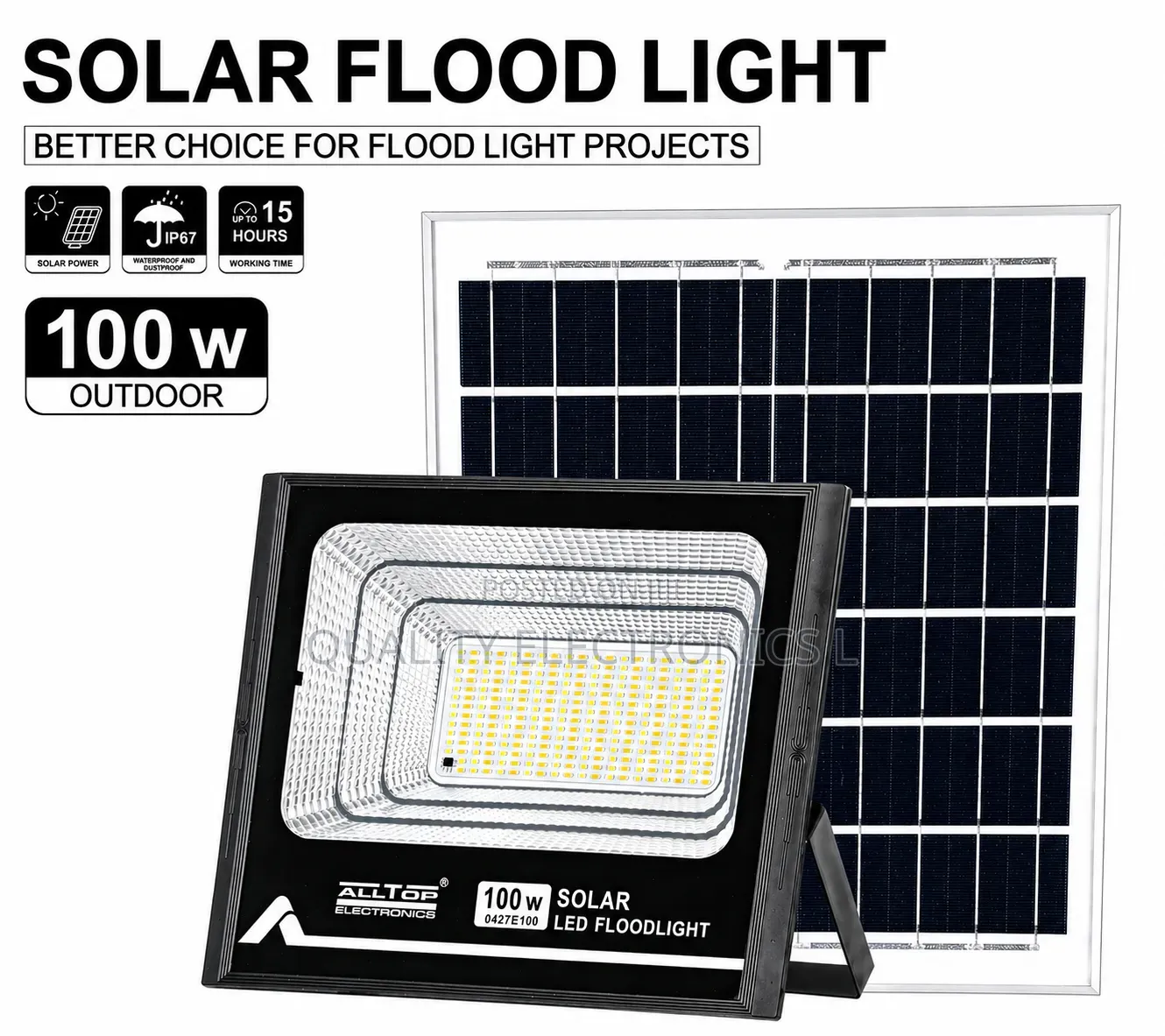 Alltop 100w Solar Floodlights