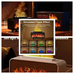 3-in-1 Simulated Fireplace Flame Air Humidifier and Diffuser
