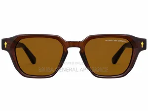 Brown Square-Framed Sunglasses