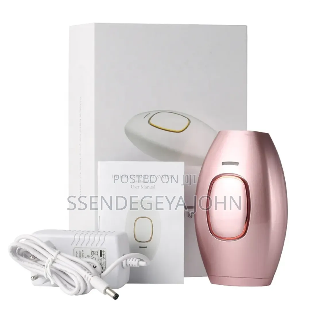 Pink Handheld Home-Use Intense Pulsed Light (IPL) Hair Removal Device