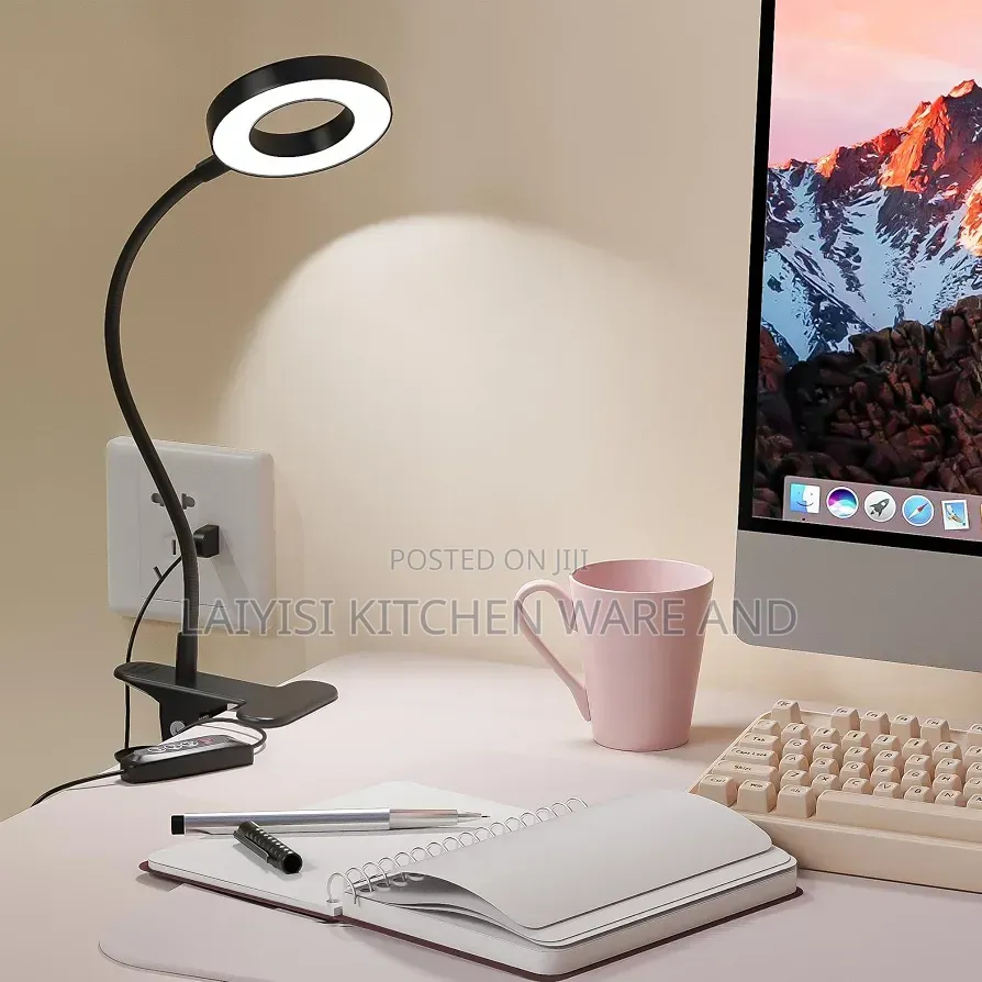 Rechargeable Clamp 3-Mode Reading Lamp – Flexible, Portable Bright