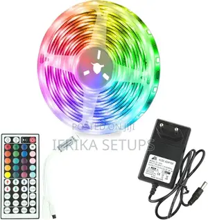 RGB LED Strip Light Kit Complete With a Remote Control 5meters