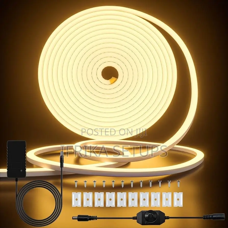 5m LED Neon Strip Light, Cozylady Warm White Waterproof Rope Lights