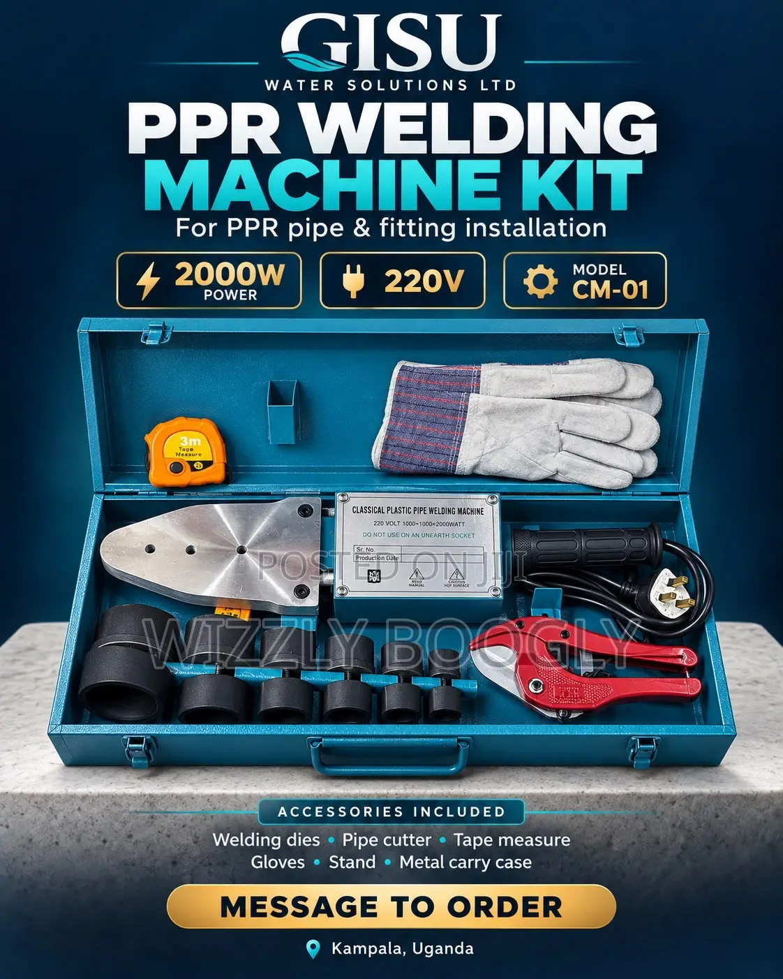 2000W PPR Pipe Welding Machine With Accessories (BIG PPR MACHINE)